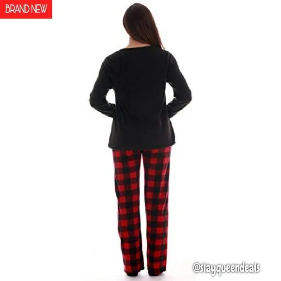 Ultra-Soft Microfleece Pajama Set with Socks, S-3X, 100% Polyester